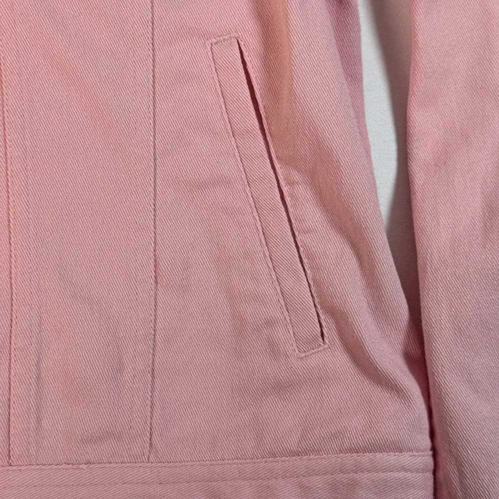 Lauren Ralph Lauren Jeans Company Pink Denim Jacket Colorful LRL Women's Large - Picture 6 of 10